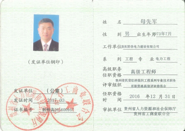 母先军-高级工程师